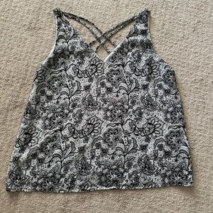 Express Shirt, Size Large, Black and White